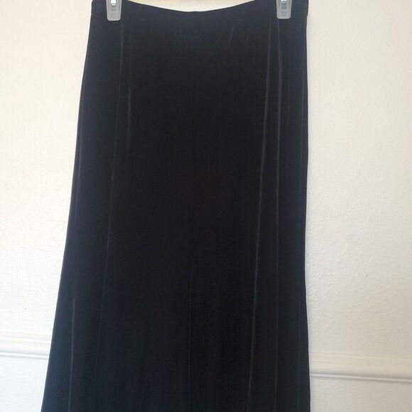 Patra Velvet Maxi Skirt 10 Whimsigoth Dark Fairy Vamp Grunge Witchy USA Vtg 80s - Picture 10 of 13